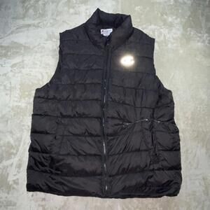 Champion Puffer Vest Winter Insulated Full Zip Pockets XL Fall Layering *FLAW*